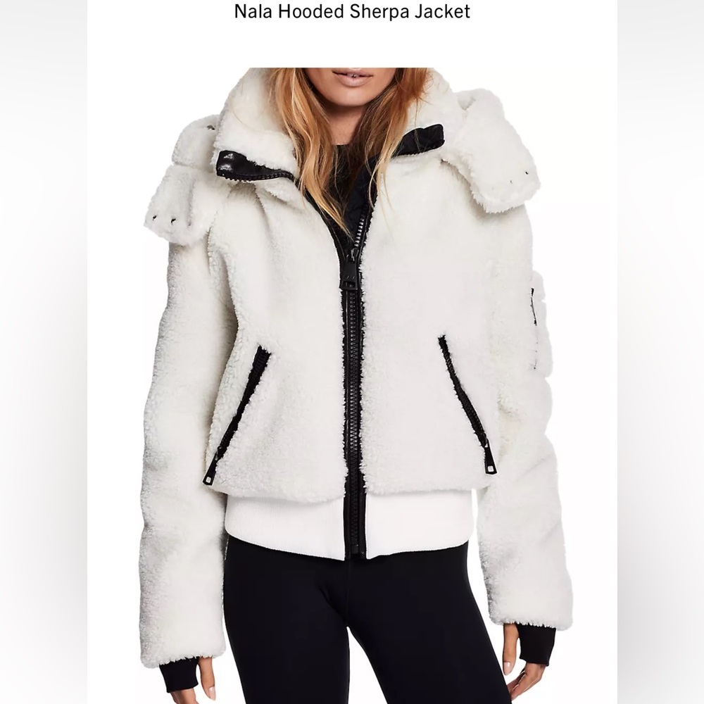 SAM Sherpa white jacket coat